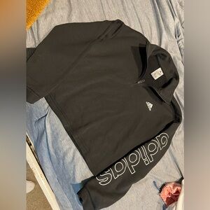 Adidas crop fleece top